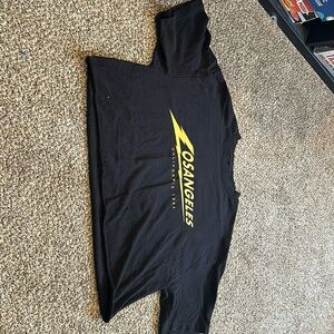 Cropped black tshirt - oversized.